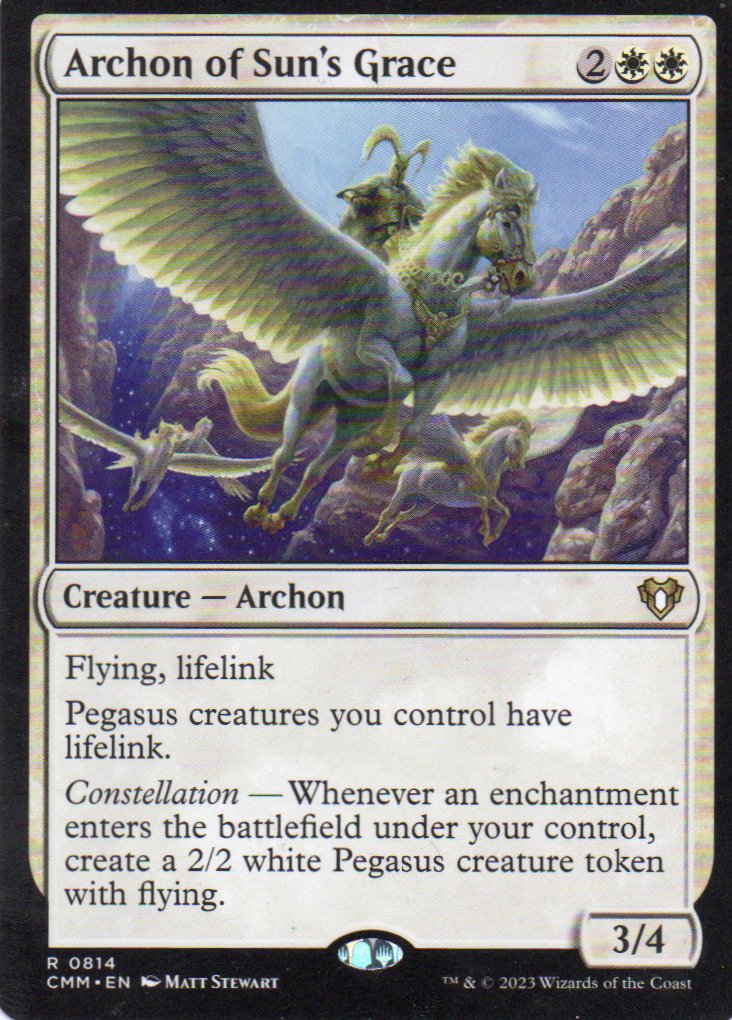 Archon of Sun's Grace CMM 814 Rare Ingles