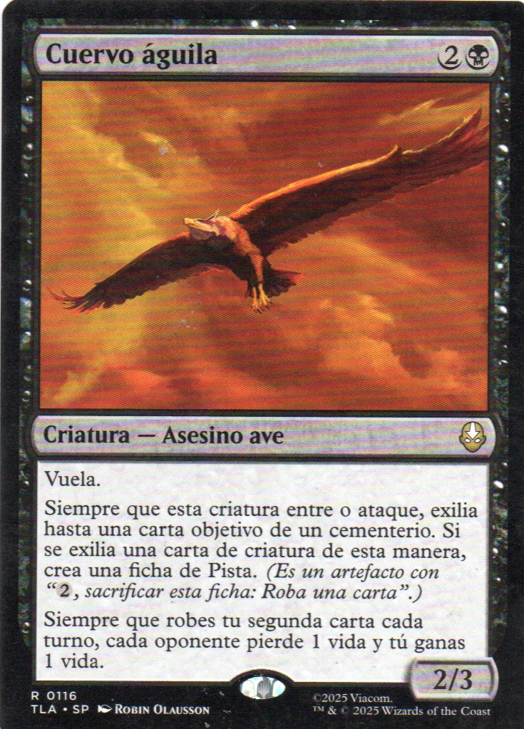 Cuervo Aguila TLA 116 Rare Ingles