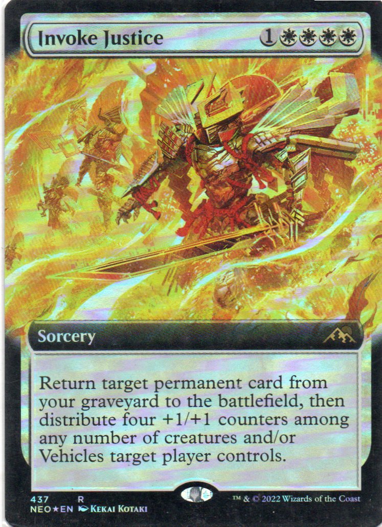 Invoke Justice NEO 437 Rare Foil Ingles