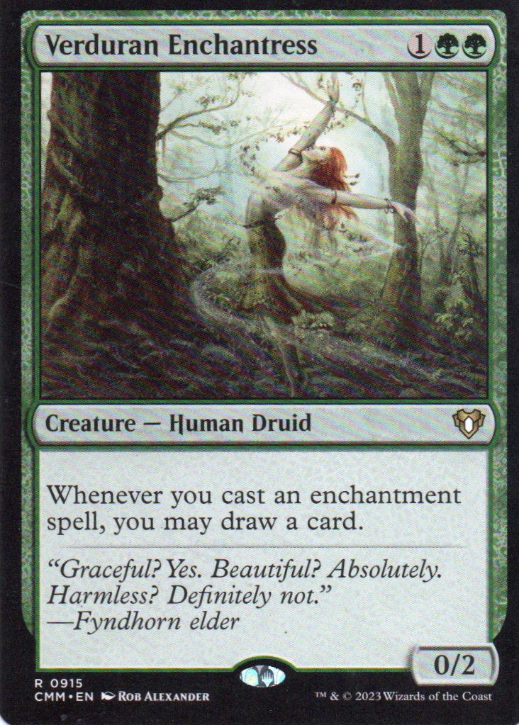 Verduran Enchantress CMM 915 Rare Ingles