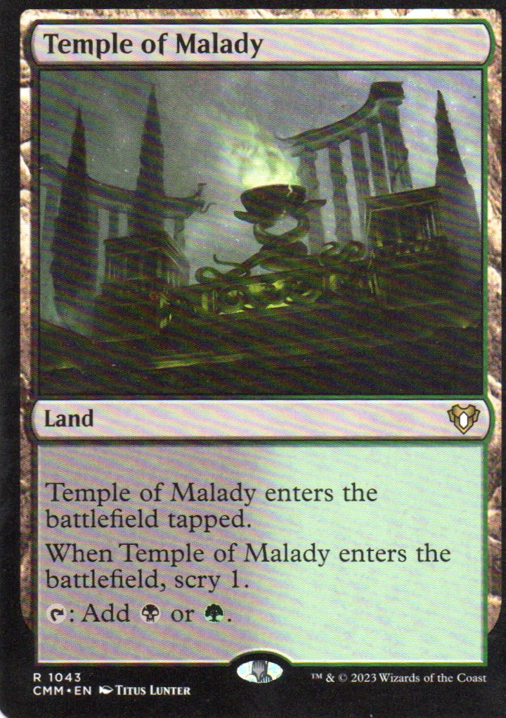 Temple of Malady CMM 1043 Rare Ingles