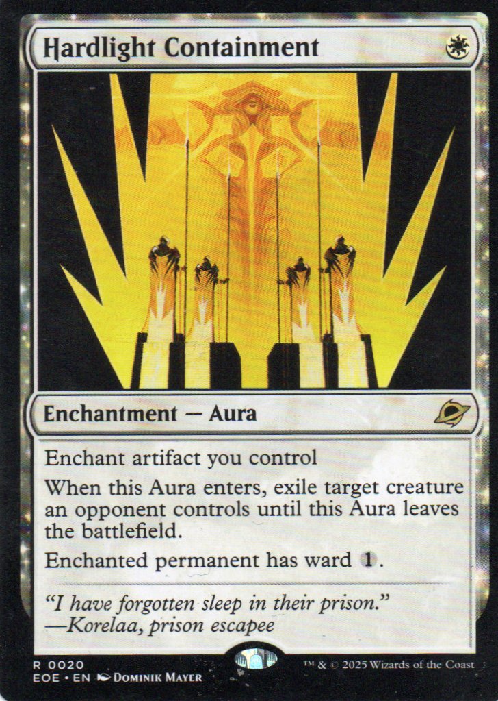 Hardlight Containment EOE 020 Rare Ingles