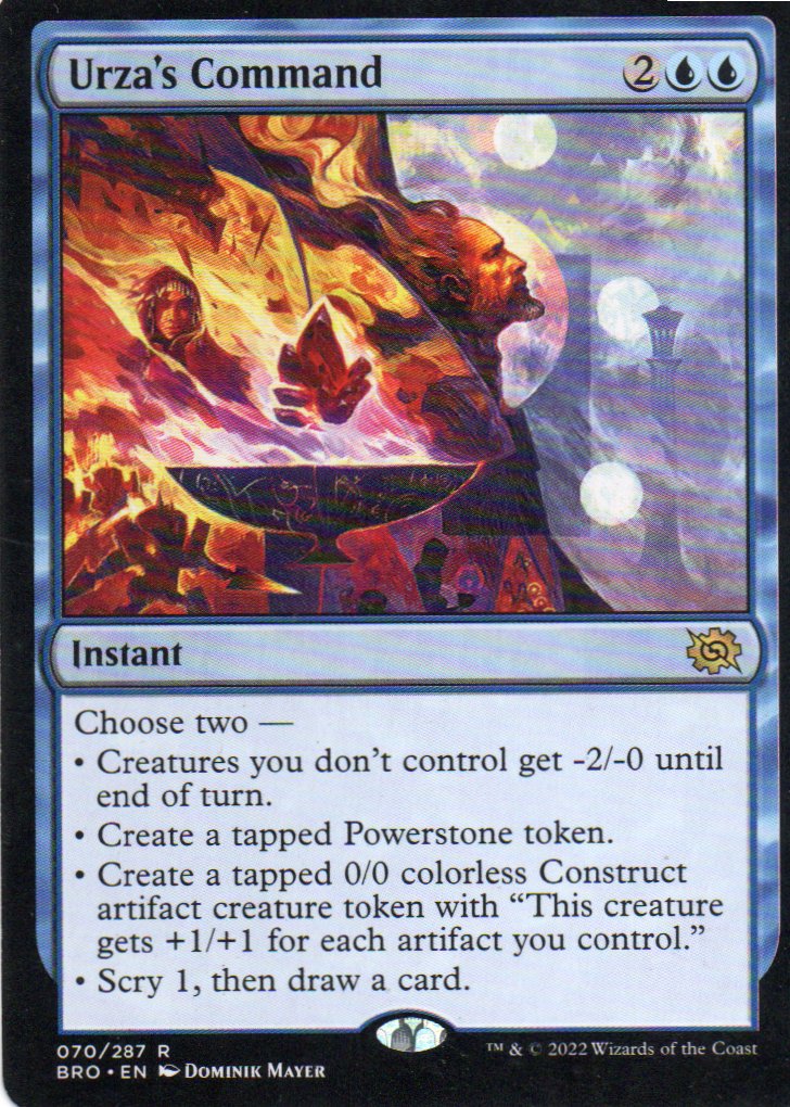 Urza's Command BRO 070 Rare Ingles