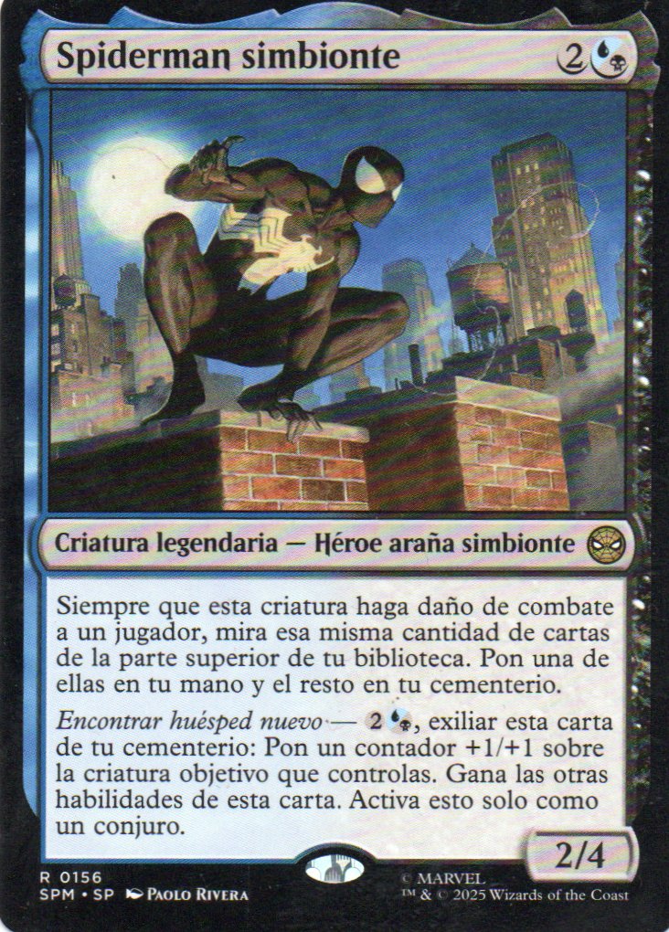 Spiderman Simbionte SPM 156 Rare Ingles
