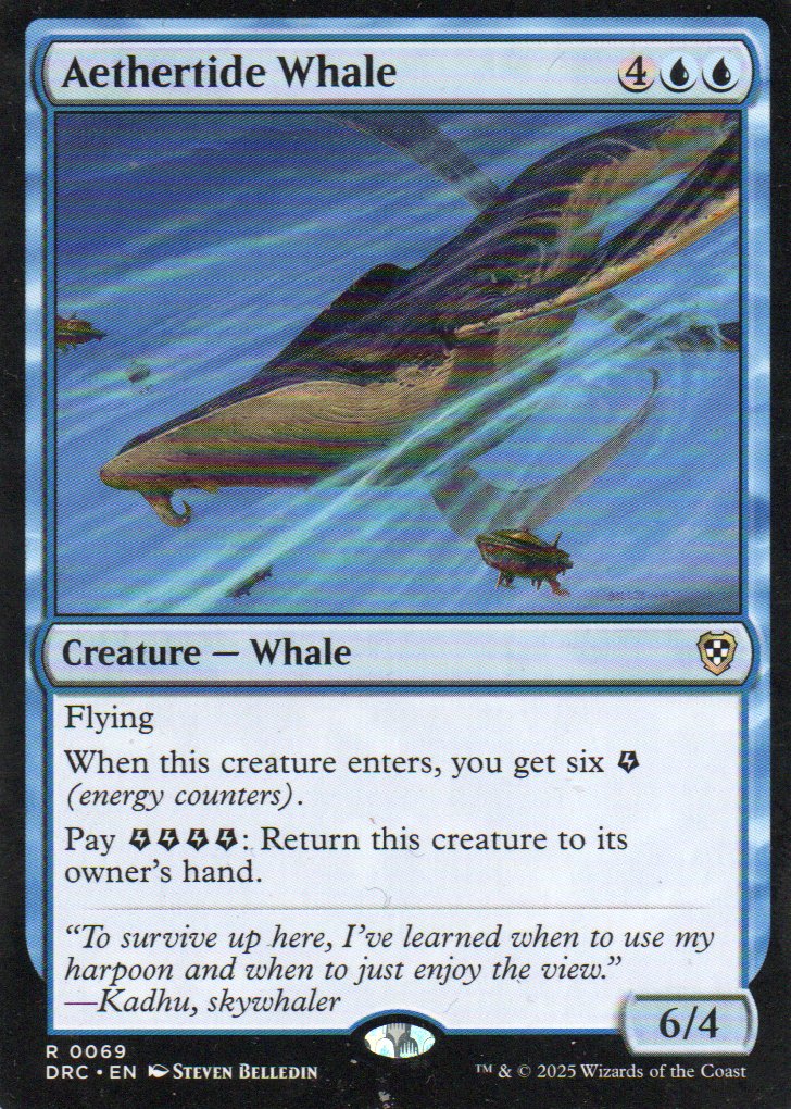 Aethertide Whale DRC 069 Rare Ingles