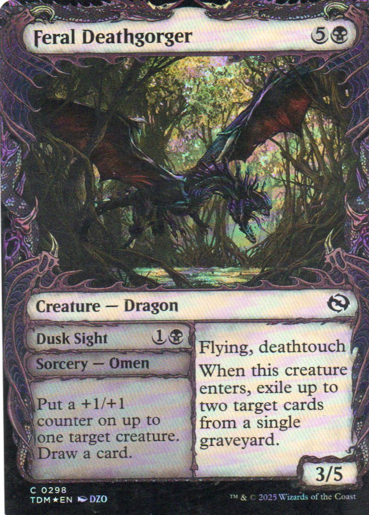 Feral Deathgorger TDM 298 Commun Foil Ingles