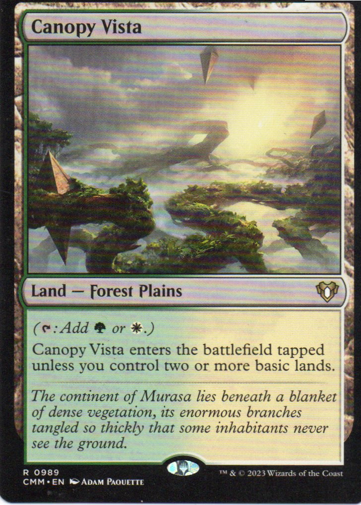 Canopy Vista CMM 989 Rare Ingles