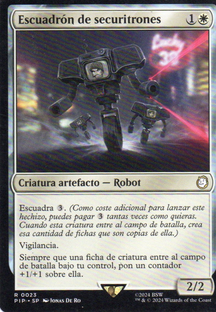 Escuadron de securitrones PIP 023 Rare español