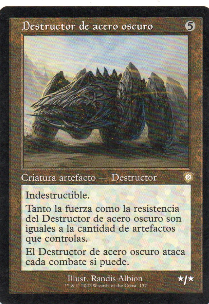 Destructor de Acero Oscuro 137 Rare español
