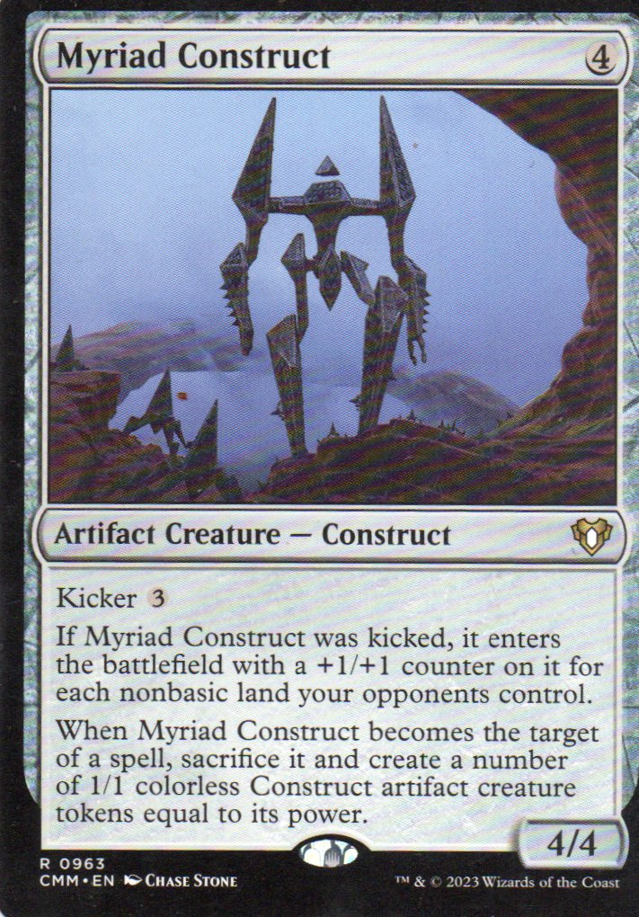 Myriad Construct CMM 963 Rare Ingles