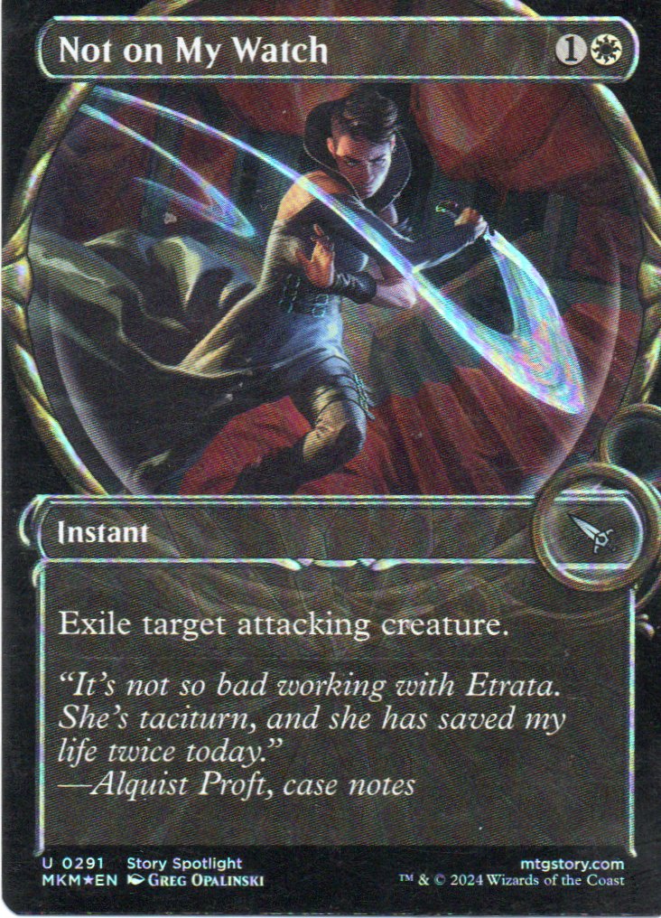 No on my Watch MKM 291 Uncommun foil Ingles