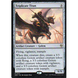 Triplicate Titan DRC 143 Rare Ingles