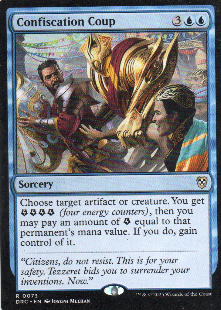 Confiscation Coup DRC 073 Rare Ingles