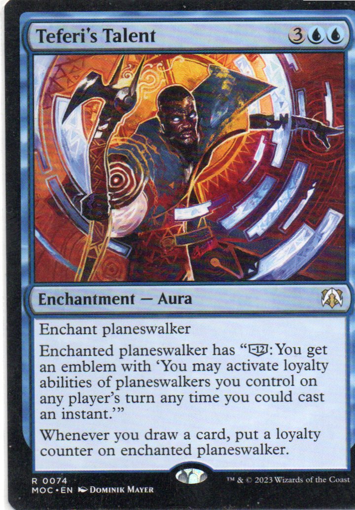 Teferi's Talent MOC 074 Rare Rare