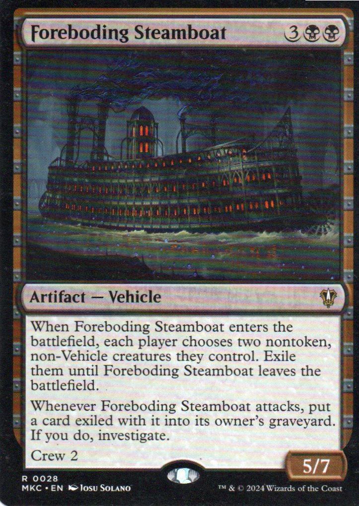 Foreboding Steamboat MKC 028 Rare Ingles