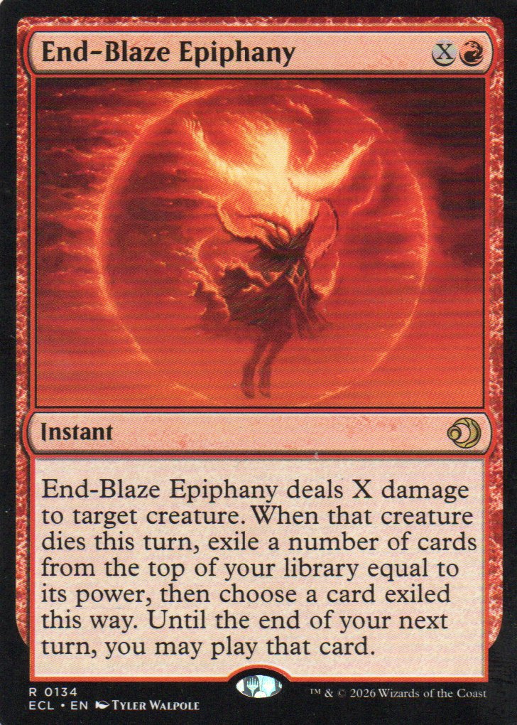 End-Blaze Epiphany ECL134 Rare Ingles