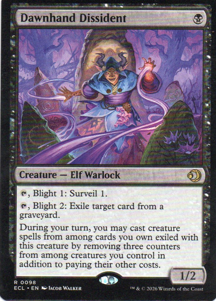 Dawnhand Dissident ECL 098 Rare Ingles