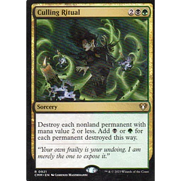 Culling Ritual CMM 921 Rare Ingles