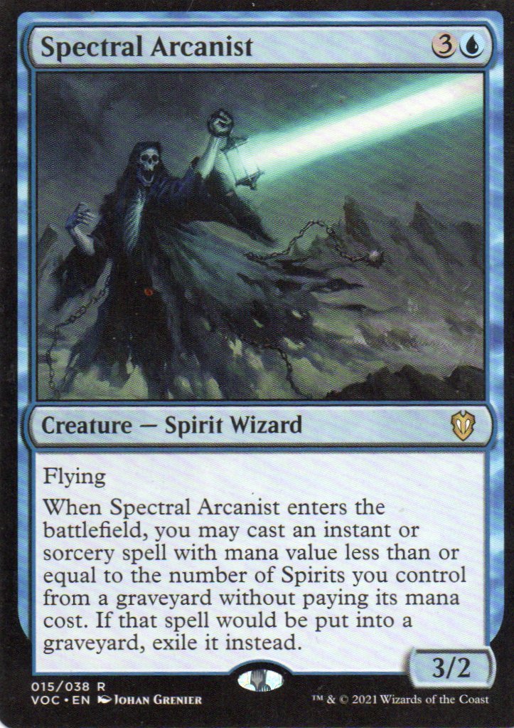 Spectral Arcanist VOC 015 Rare Ingles