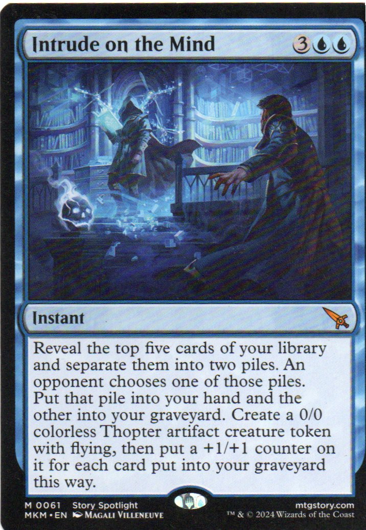 Intrude on the Mind MKM 061 Mythic rare Ingles