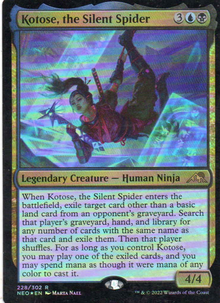 Kotose, the Silent Spider NEO 228 Rare Foil Ingles