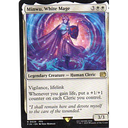 Minwu, White Mage FIN 026 Rare Ingles