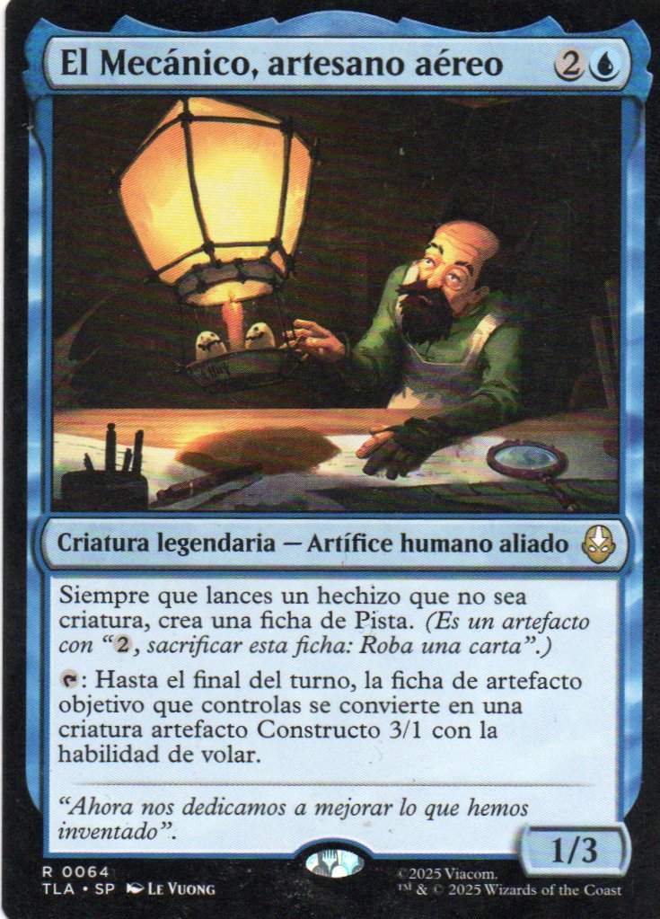 El Mecanico, artesano aereo TLA 064 Rare Español