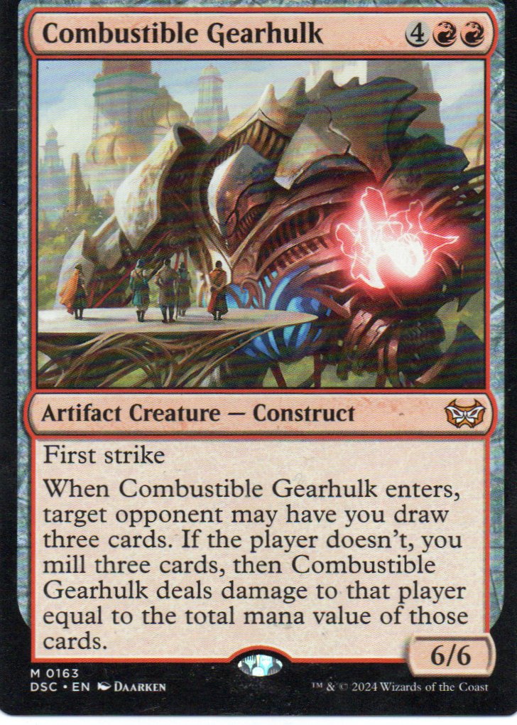 Combustible Gearhulk DSC 163 Mythic rare Ingles