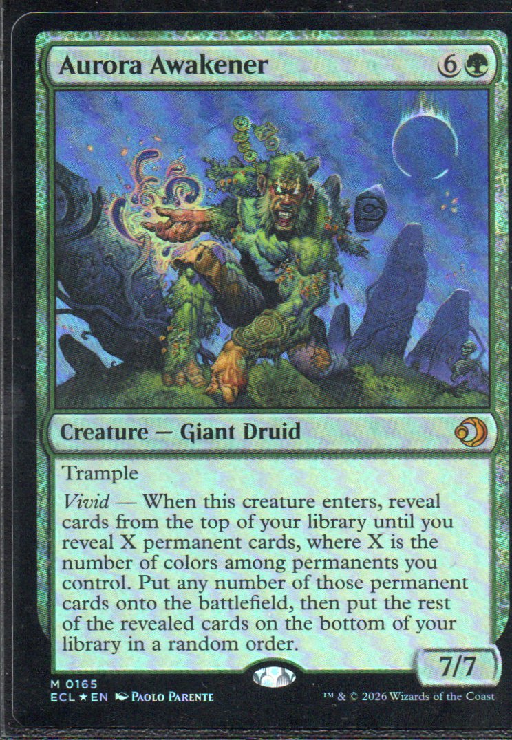 Aurora Awakener ECL 165 Rare Foil Ingles
