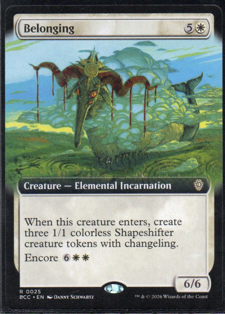 Belonging ECC 025 Rare Ingles