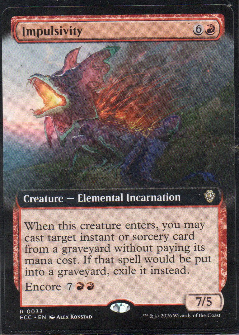 Impulsivity ECC 033 Rare Ingles