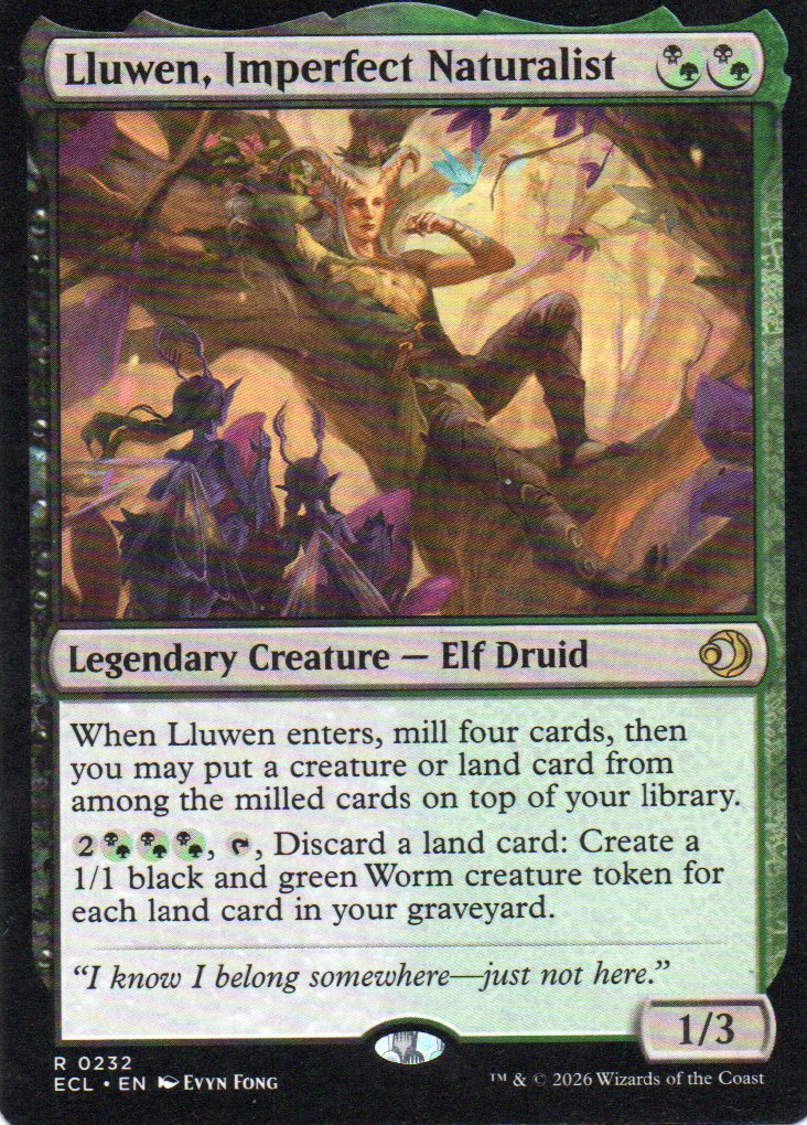 Lluwen, Imperfect Naturalist ECL 232 Rare Ingles