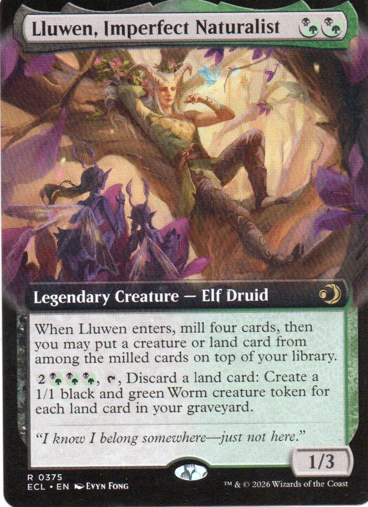 Lluwen, Imperfect Naturalist ECL 375 Rare Ingles