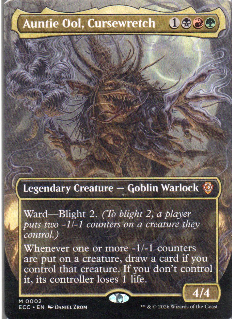Auntie Ool, Cursewretch ECC 002 Mythic rare Ingles