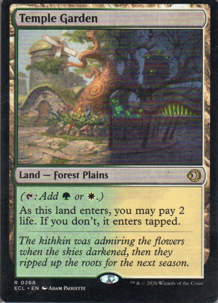 Temple Garden ECL 268 Rare Ingles