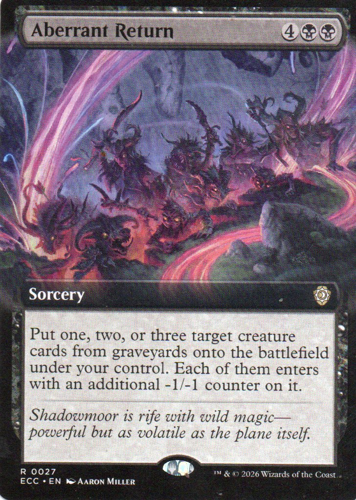 Aberrant Return ECL 027 Rare Ingles