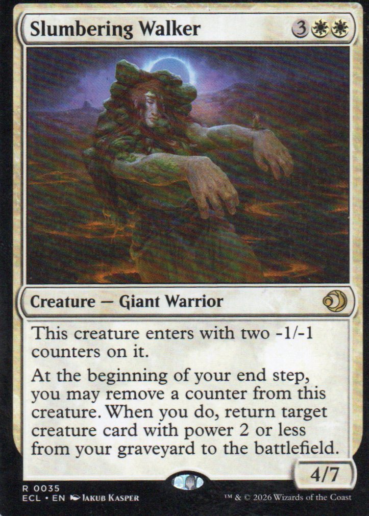 Slumbering Walker ECL 035 Rare Ingles
