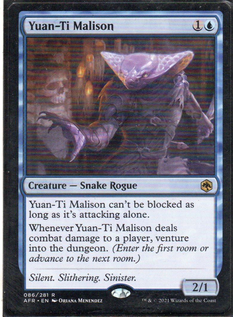 Yuan-Ti Malison AFR 086 Rare Ingles