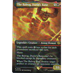 The Balrog, Durin's Bane LTR 405 Rare Foil Ingles