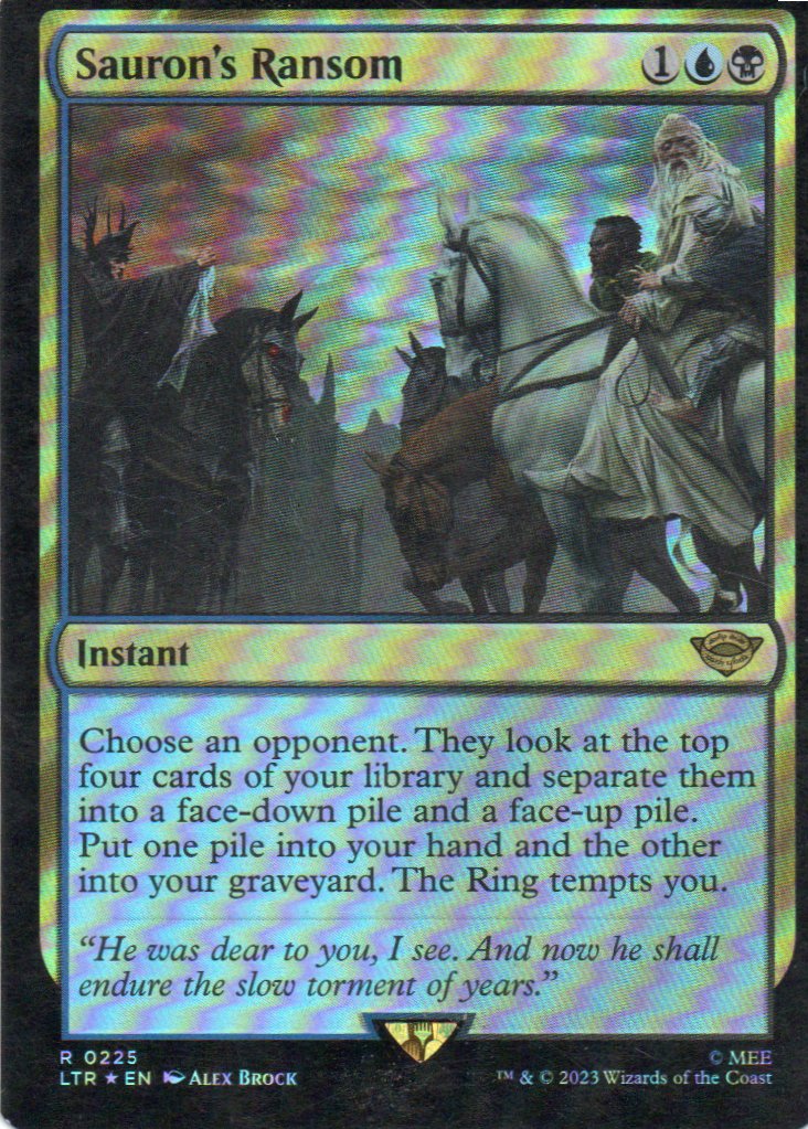 Sauron's Ransom LTR 225 Rare Foil Ingles