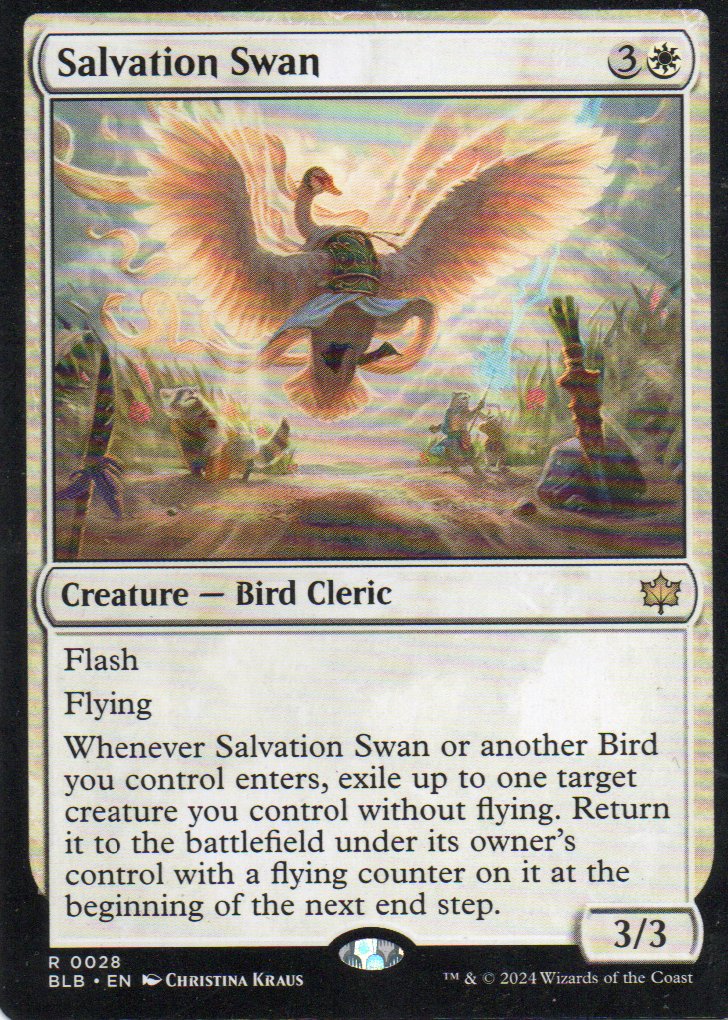 Salvation Swan BLB 028 Rare Ingles