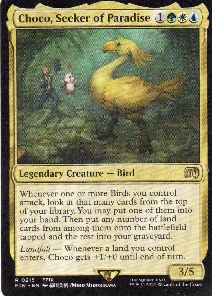 Choco, Seeker of Paradise FIN 215 Rare Ingles