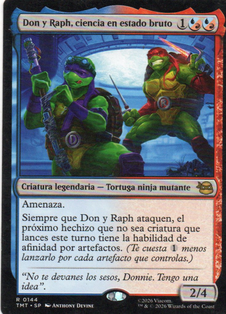 Don y Raph, Ciencia en estado bruto TMT 144 Rare Ingles