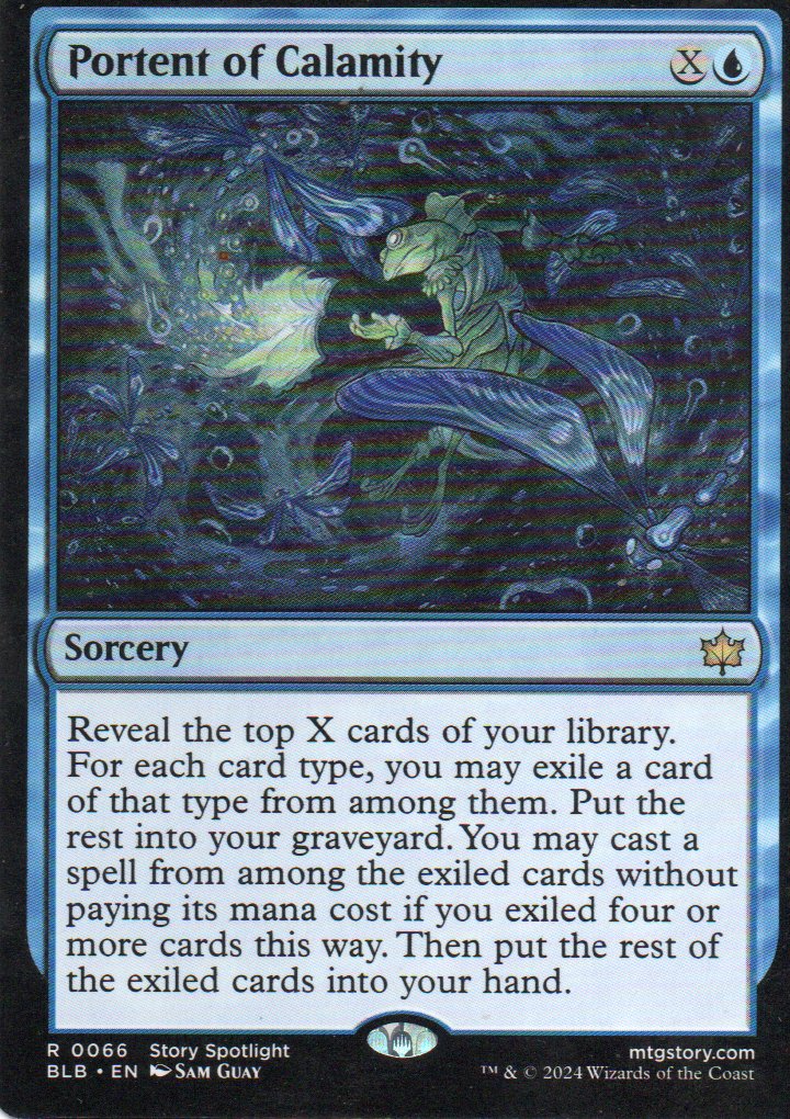 Portent of Calamity BLB 066 Rare Ingles