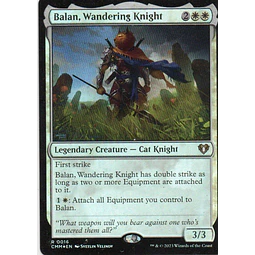 Balan, Wandering Knight CMM 016 Rare Foil Ingles