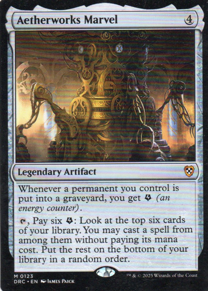 Aetherworks Marvel DRC 123 Mythic rare Ingles