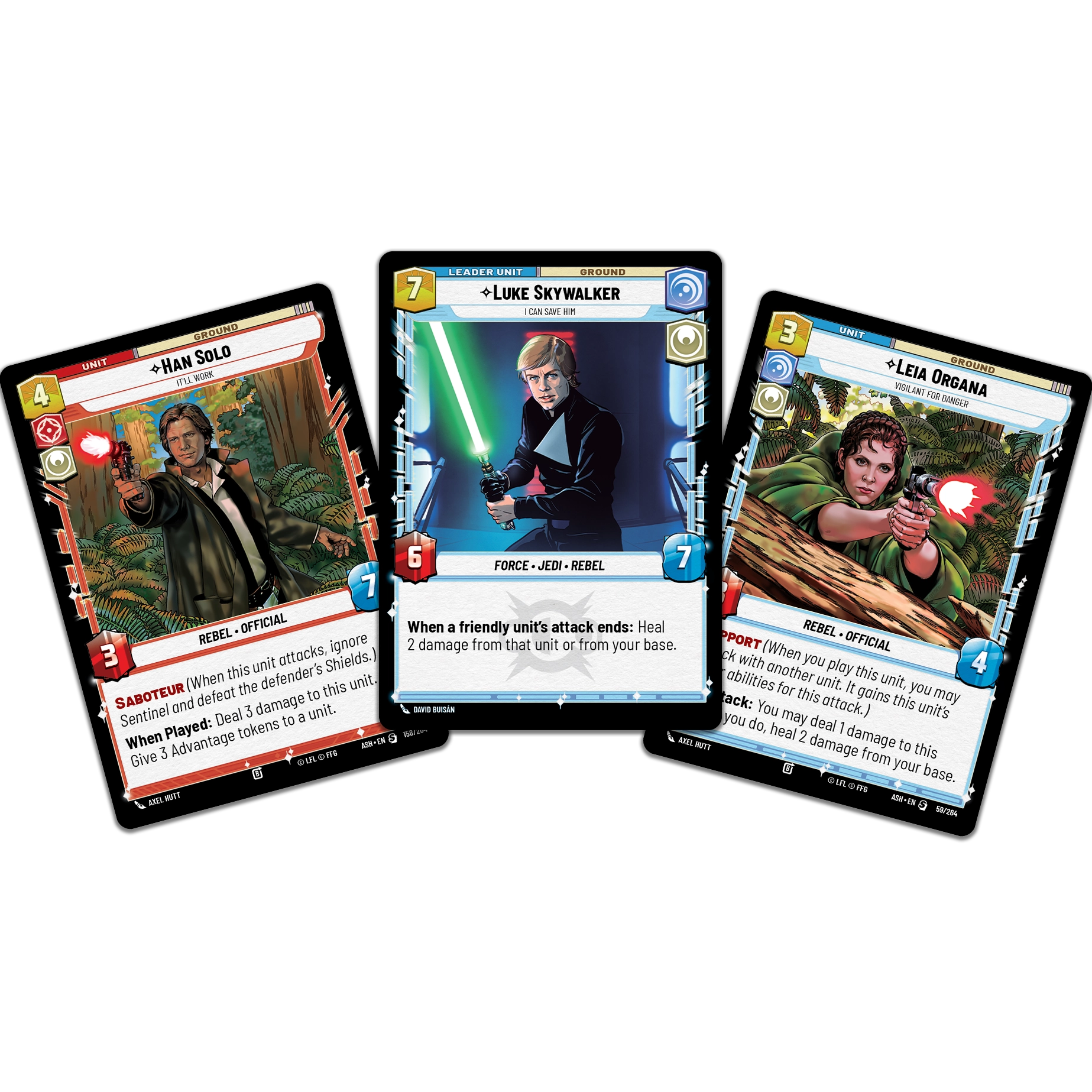 Deck Luke Skywalker Ashes of the Empire Star Wars Unlimited