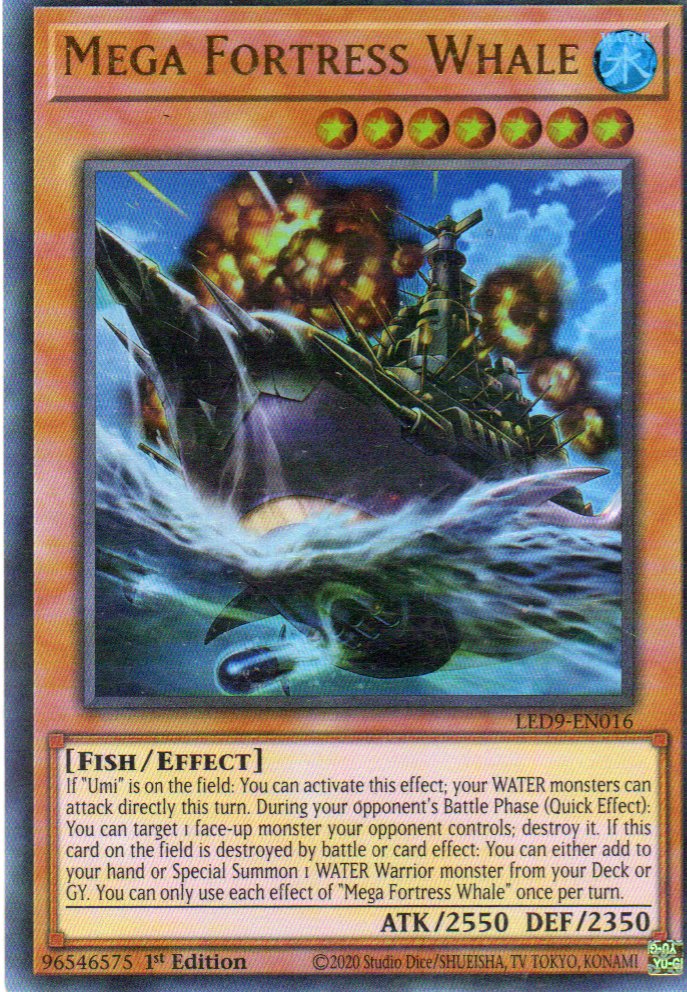 Mega Fortress Whale LED9-EN016 Ultra rare