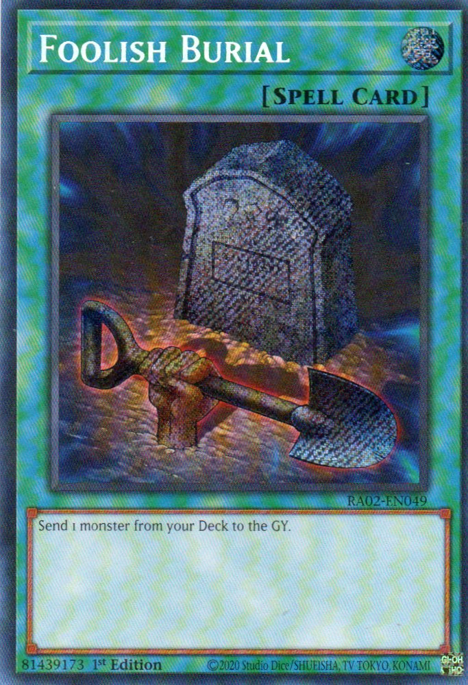 Foolish Burial RA02-EN049 Secret rare