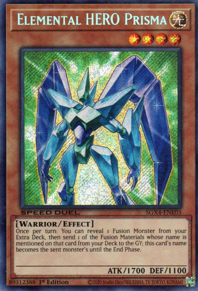 Elemental HERO Prisma SGX4-ENE03 Secret rare